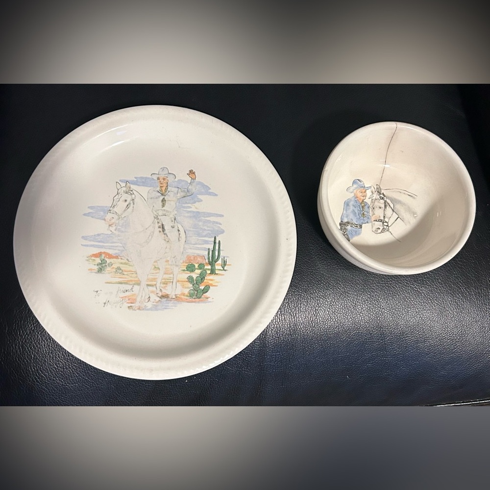 Vintage Hop-a-Long Cassidy Decorative Collector's Plate